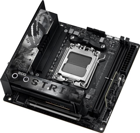 Asus | ROG STRIX X870-I GAMING WIFI | Processor family AMD | Processor socket AM5 | DDR5 DIMM | Supported hard disk drive interf Asus | ROG STRIX X870-I GAMING WIFI | Processor family AMD | Processor socket AM5 | DDR5 DIMM | Supported hard disk drive interf