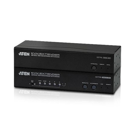 Aten | CE775-AT-G USB VGA Dual View Cat 5 KVM Extender with Deskew (1280 x 1024@300m) Aten | CE775-AT-G USB VGA Dual View Cat 5 KVM Extender with Deskew (1280 x 1024@300m)