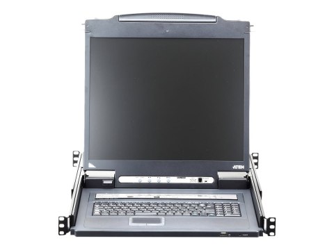Aten CL5716IM-ATA-AG 16-portowy 17-calowy przełącznik KVM LCD przez IP (USB - PS/2 VGA) z portem peryferyjnym USB | Aten Aten CL5716IM-ATA-AG 16-portowy 17-calowy przełącznik KVM LCD przez IP (USB - PS/2 VGA) z portem peryferyjnym USB | Aten