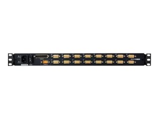 Aten CL5716M-ATA-AG 16-portowy przełącznik KVM LCD z pojedynczą szyną PS/2-USB VGA (1920x1200) - WUXGA - Montaż w szafie rack -