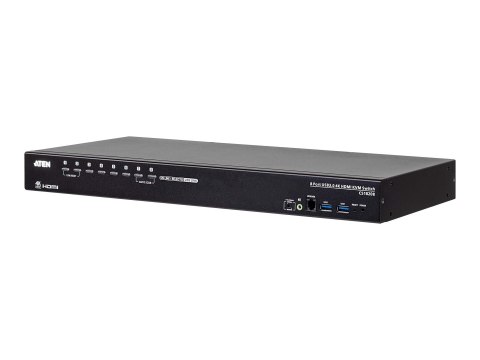 Aten CS18208-AT-G 8-portowy przełącznik KVM USB True 4K HDMI z obsługą urządzeń peryferyjnych USB 3.0 i trybem transmisji | Aten Aten CS18208-AT-G 8-portowy przełącznik KVM USB True 4K HDMI z obsługą urządzeń peryferyjnych USB 3.0 i trybem transmisji | Aten