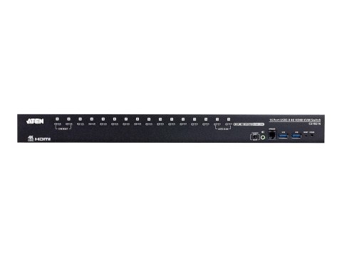 Aten CS18216-AT-G 16-portowy przełącznik KVM USB True 4K HDMI z obsługą urządzeń peryferyjnych USB 3.0 | Aten Aten CS18216-AT-G 16-portowy przełącznik KVM USB True 4K HDMI z obsługą urządzeń peryferyjnych USB 3.0 | Aten