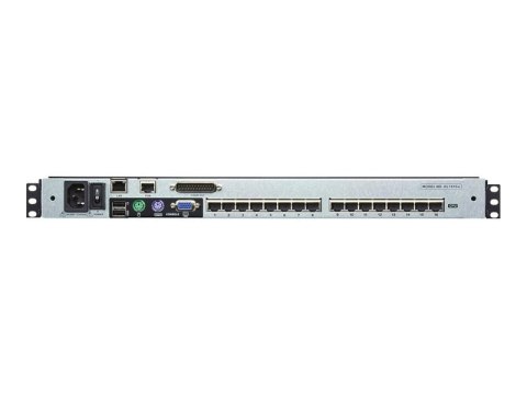 Aten KL1516AIM-AXA-AG 1-Local/Remote Share Access 16-Port Cat 5 Dual Rail 17" LCD KVM over IP Switch with Daisy-Chain Port | Ate Aten KL1516AIM-AXA-AG 1-Local/Remote Share Access 16-Port Cat 5 Dual Rail 17" LCD KVM over IP Switch with Daisy-Chain Port | Ate