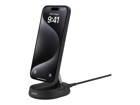 Belkin | Adjustable Wireless Magnetic Charging Station with Qi2 (15W) | WIA008vfBK Belkin | Adjustable Wireless Magnetic Charging Station with Qi2 (15W) | WIA008vfBK