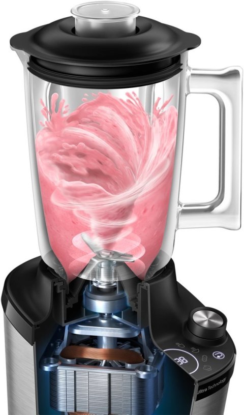 Blender | HR3760/00 | Tabletop | 1500 W | Jar material Glass | Jar capacity 1.8 L | Ice crushing | Stainless Steel/Black Blender | HR3760/00 | Tabletop | 1500 W | Jar material Glass | Jar capacity 1.8 L | Ice crushing | Stainless Steel/Black