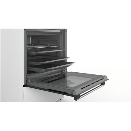 Bosch | Cooker | HKR39A220U | Hob type Vitroceramic | Oven type Electric | White | Width 60 cm | Electronic ignition | Grilling Bosch | Cooker | HKR39A220U | Hob type Vitroceramic | Oven type Electric | White | Width 60 cm | Electronic ignition | Grilling