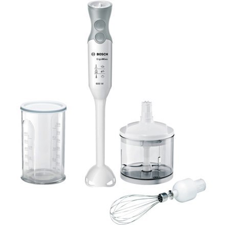 Bosch | ErgoMixx MSM66050 | Blender | Hand Blender | 600 W | Number of speeds 12 | Turbo mode | Chopper | Ice crushing | White Bosch | ErgoMixx MSM66050 | Blender | Hand Blender | 600 W | Number of speeds 12 | Turbo mode | Chopper | Ice crushing | White