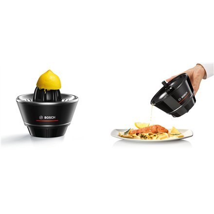Bosch | Juicer | MCP72GPB | Type Citrus juicer | Transparent/ black | 40 W | Extra large fruit input | Number of speeds 1 Bosch | Juicer | MCP72GPB | Type Citrus juicer | Transparent/ black | 40 W | Extra large fruit input | Number of speeds 1