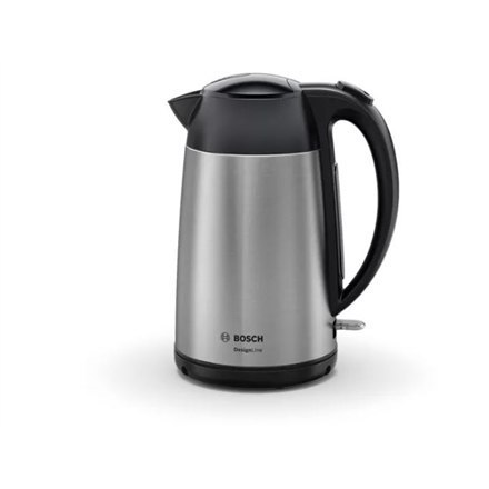 Bosch | Kettle | DesignLine TWK3P420 | Electric | 2400 W | 1.7 L | Stainless steel | 360° rotational base | Stainless steel/Blac Bosch | Kettle | DesignLine TWK3P420 | Electric | 2400 W | 1.7 L | Stainless steel | 360° rotational base | Stainless steel/Blac