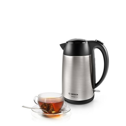 Bosch | Kettle | DesignLine TWK3P420 | Electric | 2400 W | 1.7 L | Stainless steel | 360° rotational base | Stainless steel/Blac Bosch | Kettle | DesignLine TWK3P420 | Electric | 2400 W | 1.7 L | Stainless steel | 360° rotational base | Stainless steel/Blac