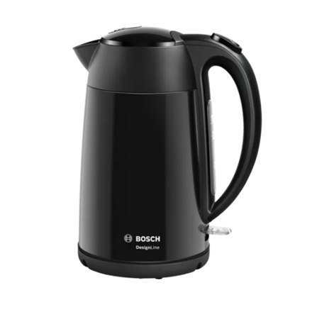 Bosch | Kettle | DesignLine TWK3P423 | Electric | 2400 W | 1.7 L | Stainless steel | 360° rotational base | Jet black polished Bosch | Kettle | DesignLine TWK3P423 | Electric | 2400 W | 1.7 L | Stainless steel | 360° rotational base | Jet black polished