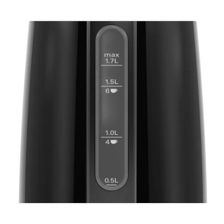 Bosch | Kettle | DesignLine TWK3P423 | Electric | 2400 W | 1.7 L | Stainless steel | 360° rotational base | Jet black polished Bosch | Kettle | DesignLine TWK3P423 | Electric | 2400 W | 1.7 L | Stainless steel | 360° rotational base | Jet black polished
