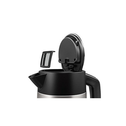 Bosch | Kettle | DesignLine TWK4P440 | Electric | 2400 W | 1.7 L | Stainless steel | 360° rotational base | Stainless steel/Blac Bosch | Kettle | DesignLine TWK4P440 | Electric | 2400 W | 1.7 L | Stainless steel | 360° rotational base | Stainless steel/Blac