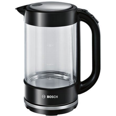 Bosch | Kettle | TWK70B03 | Electric | 2400 W | 1.7 L | Glass/Stainless steel | 360° rotational base | Transparent Bosch | Kettle | TWK70B03 | Electric | 2400 W | 1.7 L | Glass/Stainless steel | 360° rotational base | Transparent