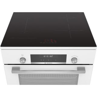 Bosch | Kuchenka | HLS79W321U Serie 6 | Typ płyty indukcyjna | Typ piekarnika elektryczny | Biały | Szerokość 60 cm | Grillowani