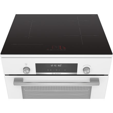 Bosch | Kuchenka | HLS79W321U Serie 6 | Typ płyty indukcyjna | Typ piekarnika elektryczny | Biały | Szerokość 60 cm | Grillowani Bosch | Kuchenka | HLS79W321U Serie 6 | Typ płyty indukcyjna | Typ piekarnika elektryczny | Biały | Szerokość 60 cm | Grillowani