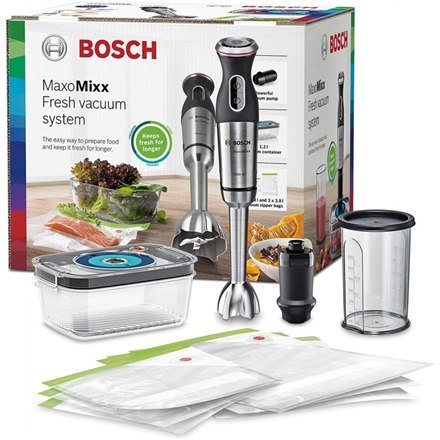 Bosch | MaxoMixx MS8CM61V1 | 1000 W | Blender | Hand Blender | Number of speeds 12 | Turbo mode | Black/Stainless steel Bosch | MaxoMixx MS8CM61V1 | 1000 W | Blender | Hand Blender | Number of speeds 12 | Turbo mode | Black/Stainless steel