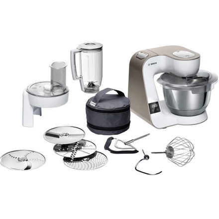 Bosch | MUM5XW20 | 1000 W | Kitchen machine | Number of speeds 7 | Bowl capacity 3.9 L | White/Champagne Bosch | MUM5XW20 | 1000 W | Kitchen machine | Number of speeds 7 | Bowl capacity 3.9 L | White/Champagne
