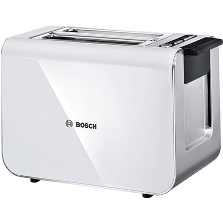 Bosch | TAT8611 | Toaster | Power 860 W | Number of slots 2 | Housing material Stainless steel | White/ silver Bosch | TAT8611 | Toaster | Power 860 W | Number of slots 2 | Housing material Stainless steel | White/ silver