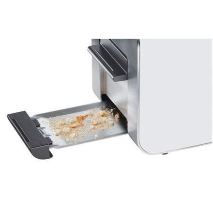 Bosch | TAT8611 | Toaster | Power 860 W | Number of slots 2 | Housing material Stainless steel | White/ silver Bosch | TAT8611 | Toaster | Power 860 W | Number of slots 2 | Housing material Stainless steel | White/ silver