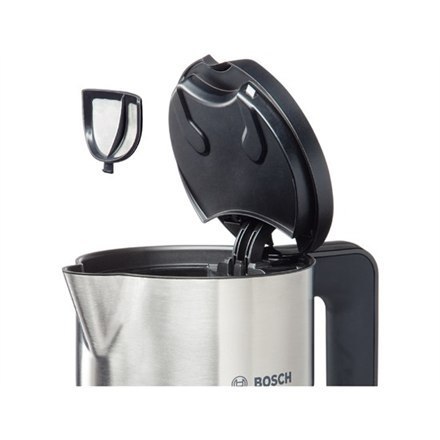 Bosch | TWK8611P | With electronic control | 2400 W | 1.5 L | Stainless steel | 360° rotational base | White Bosch | TWK8611P | With electronic control | 2400 W | 1.5 L | Stainless steel | 360° rotational base | White