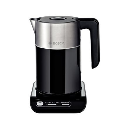 Bosch | TWK8613P | With electronic control | 2400 W | 1.5 L | Stainless steel | 360° rotational base | Black Bosch | TWK8613P | With electronic control | 2400 W | 1.5 L | Stainless steel | 360° rotational base | Black