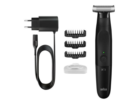 Braun Beard Trimmer | Series XT 3100 | Cordless | Number of length steps 3 | Black Braun Beard Trimmer | Series XT 3100 | Cordless | Number of length steps 3 | Black