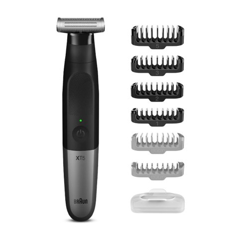 Braun | Beard trimmer | XT5200 | Cordless or corded | Wet & Dry | Black/Silver Braun | Beard trimmer | XT5200 | Cordless or corded | Wet & Dry | Black/Silver