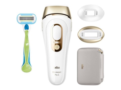 Braun Epilator | PL5152 Silk-expert Pro 5 | Bulb lifetime (flashes) 400.000 | Number of power levels 10 | Gold/White Braun Epilator | PL5152 Silk-expert Pro 5 | Bulb lifetime (flashes) 400.000 | Number of power levels 10 | Gold/White