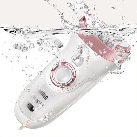 Braun Epilator | SE9730 Silk-epil 9 | Number of power levels 2 | Wet & Dry | White/Pink Braun Epilator | SE9730 Silk-epil 9 | Number of power levels 2 | Wet & Dry | White/Pink
