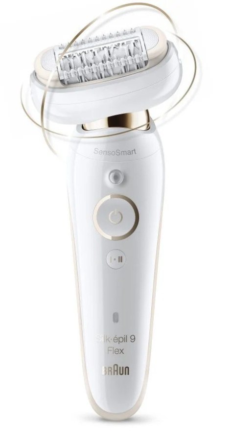 Braun Epilator | Silk-epil 9 Flex SES9001 | Operating time (max) 50 min | Number of power levels 2 | Wet & Dry | White Braun Epilator | Silk-epil 9 Flex SES9001 | Operating time (max) 50 min | Number of power levels 2 | Wet & Dry | White