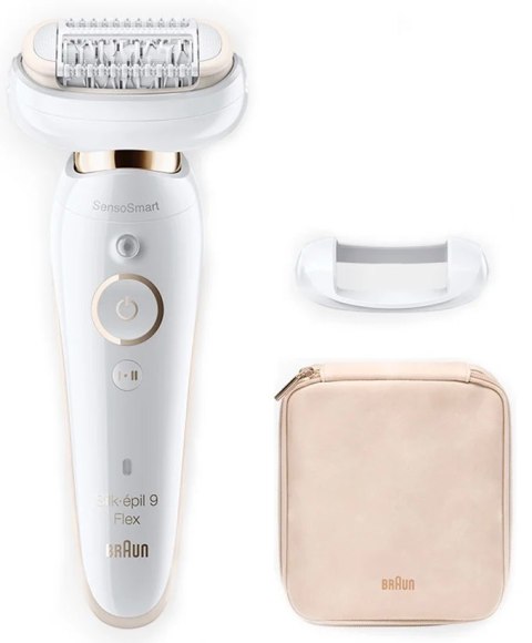 Braun Epilator | Silk-epil 9 Flex SES9001 | Operating time (max) 50 min | Number of power levels 2 | Wet & Dry | White Braun Epilator | Silk-epil 9 Flex SES9001 | Operating time (max) 50 min | Number of power levels 2 | Wet & Dry | White