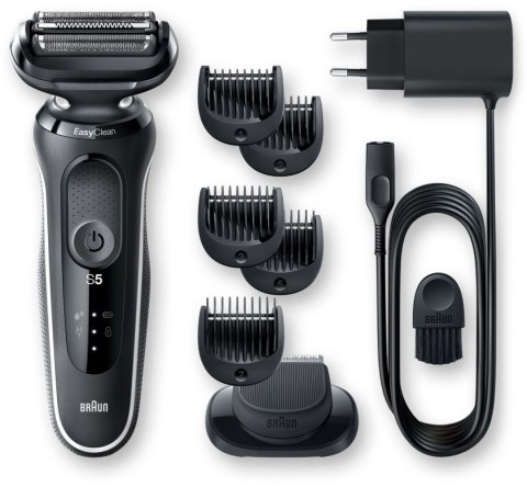 Braun | Golarka | 51-W1500s | Czas pracy (maks.) 50 min | Wet & Dry | Czarny/Biały Braun | Golarka | 51-W1500s | Czas pracy (maks.) 50 min | Wet & Dry | Czarny/Biały