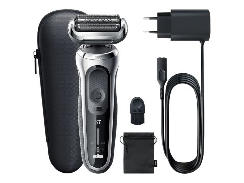 Braun | Golarka | 71-S1000s | Czas pracy (maks.) 50 min | Na mokro i sucho | Srebrny/czarny Braun | Golarka | 71-S1000s | Czas pracy (maks.) 50 min | Na mokro i sucho | Srebrny/czarny