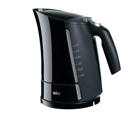 Braun Kettle WK500BK Multiquick 5 Standard 3000 W 1.7 L Plastic 360° rotational base Black Braun Kettle WK500BK Multiquick 5 Standard 3000 W 1.7 L Plastic 360° rotational base Black