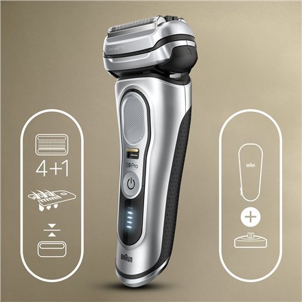 Braun | Shaver | 9417s | Operating time (max) 60 min | Wet & Dry | Silver Braun | Shaver | 9417s | Operating time (max) 60 min | Wet & Dry | Silver