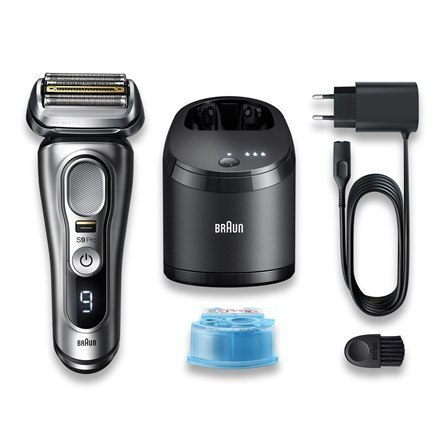 Braun | Shaver | 9467CC | Operating time (max) 60 min | Wet & Dry | Silver Braun | Shaver | 9467CC | Operating time (max) 60 min | Wet & Dry | Silver