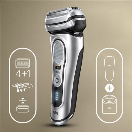 Braun | Shaver | 9467CC | Operating time (max) 60 min | Wet & Dry | Silver Braun | Shaver | 9467CC | Operating time (max) 60 min | Wet & Dry | Silver