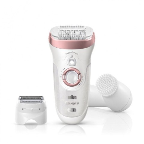 Braun | Silk·épil 9 Epilator | SES 9880 | Operating time (max) 50 min | Number of power levels 2 | Wet & Dry | White/Rose Gold Braun | Silk·épil 9 Epilator | SES 9880 | Operating time (max) 50 min | Number of power levels 2 | Wet & Dry | White/Rose Gold