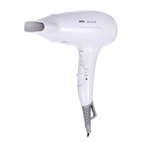 Braun | Suszarka do włosów | HD385 | 2000 W | Liczba ustawień temperatury 3 | Funkcja jonizacji | Dysza dyfuzora | Biały Braun | Suszarka do włosów | HD385 | 2000 W | Liczba ustawień temperatury 3 | Funkcja jonizacji | Dysza dyfuzora | Biały