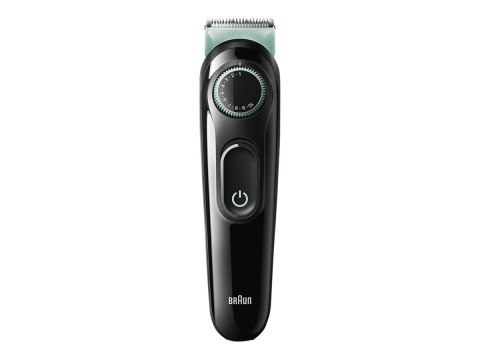 Braun | Trymer do brody | BT3323 | Bezprzewodowy | Liczba stopni długości 20 | Czarny/Zielony Braun | Trymer do brody | BT3323 | Bezprzewodowy | Liczba stopni długości 20 | Czarny/Zielony