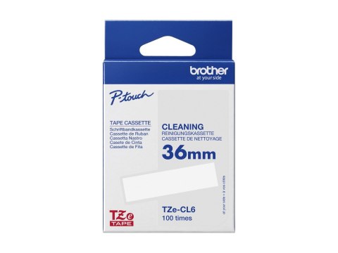 Brother TZe-CL6 36mm Tape Cassette (Head cleaning) | TZe Brother TZe-CL6 36mm Tape Cassette (Head cleaning) | TZe