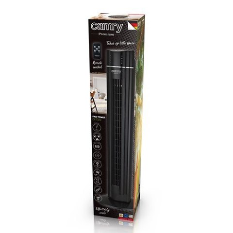 Camry | Fan Tower | CR 7320 | Stand Fan | Black | Diameter 20 cm | Number of speeds 3 | Oscillation | 120 W | Yes Camry | Fan Tower | CR 7320 | Stand Fan | Black | Diameter 20 cm | Number of speeds 3 | Oscillation | 120 W | Yes