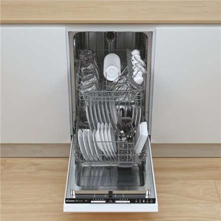 Candy Brava | Built-in | Dishwasher Fully integrated | CDIH 1L952 | Width 44.8 cm | Height 81.6 cm | Class F | Eco Programme Rat Candy Brava | Built-in | Dishwasher Fully integrated | CDIH 1L952 | Width 44.8 cm | Height 81.6 cm | Class F | Eco Programme Rat
