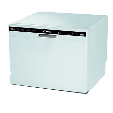 Candy | Freestanding | Dishwasher CDCP 8 | Width 55 cm | Height 59.5 cm | Class F | Eco Programme Rated Capacity 8 | White Candy | Freestanding | Dishwasher CDCP 8 | Width 55 cm | Height 59.5 cm | Class F | Eco Programme Rated Capacity 8 | White