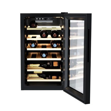 Candy | Wine Cooler | CWCEL 210/N | Energy efficiency class G | Free standing | Bottles capacity 21 | Cooling type | Black Candy | Wine Cooler | CWCEL 210/N | Energy efficiency class G | Free standing | Bottles capacity 21 | Cooling type | Black