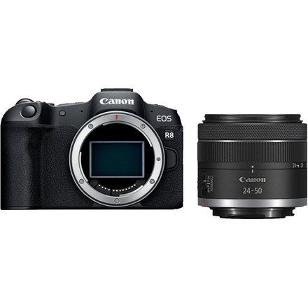 Canon EOS R8 z obiektywem RF 24-50mm F4.5-6.3 IS STM | Kolor: Czarny Canon EOS R8 z obiektywem RF 24-50mm F4.5-6.3 IS STM | Kolor: Czarny
