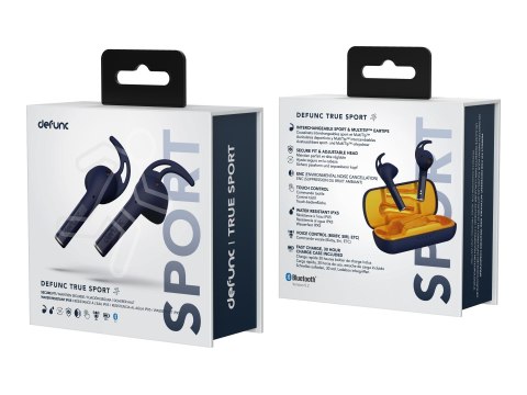 Defunc True Sport Earbuds, In-Ear, Wireless, Blue | Defunc Defunc True Sport Earbuds, In-Ear, Wireless, Blue | Defunc