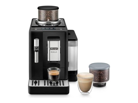 Delonghi Coffee Machine | EXAM 440.35.B RIVELIA | Pump pressure 19 bar | Built-in milk frother | Automatic | 1450 W | Onyx Black Delonghi Coffee Machine | EXAM 440.35.B RIVELIA | Pump pressure 19 bar | Built-in milk frother | Automatic | 1450 W | Onyx Black