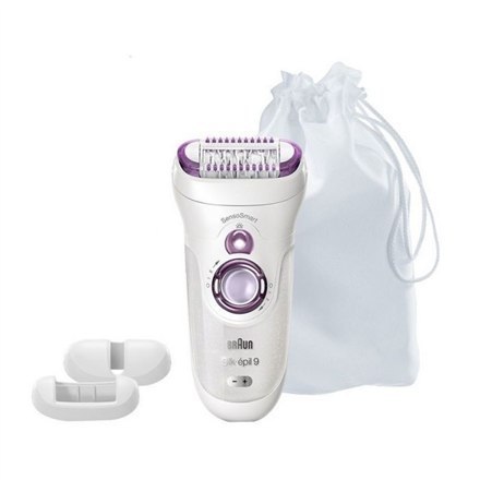 Depilator Braun Silk-épil 9 SensoSmart™ 9/700 | Czas pracy do 50 min | Liczba poziomów mocy 2 | Mokre i suche | Biały/fioletowy Depilator Braun Silk-épil 9 SensoSmart™ 9/700 | Czas pracy do 50 min | Liczba poziomów mocy 2 | Mokre i suche | Biały/fioletowy
